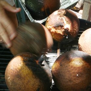 fire pit roasted ulu 