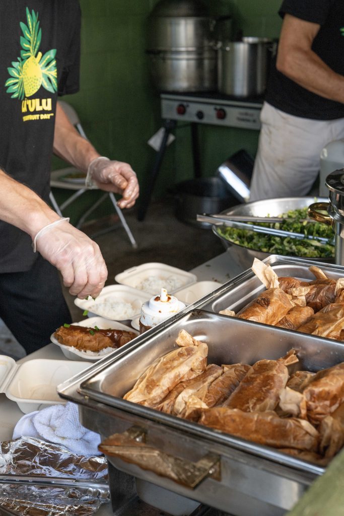 Food being cooked